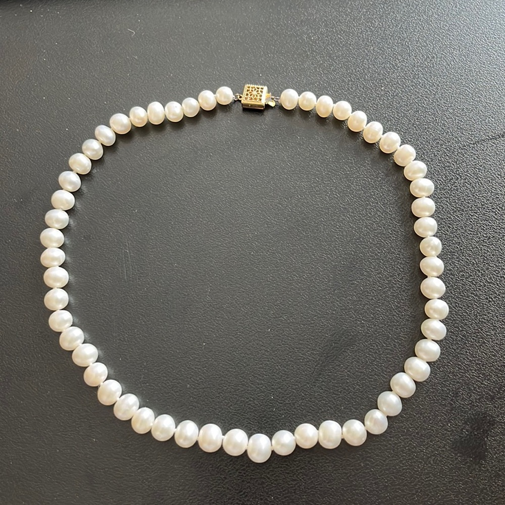Genuine 6-7mm Cultured Pearl Necklace